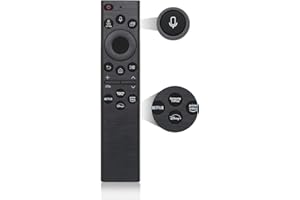 B BRAINICE Remote Control for Samsung Smart TV,for Samsung TV Remote, Compatible with Samsung 2019-2024 Neo LED Smart 4K Ultra HD TV, 4 Shortcut Buttons, Black(No Solarcell) (for Samsung Voice Remote)
