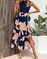 BTFBM Women Casual Sleeveless Summer Dresses 2023