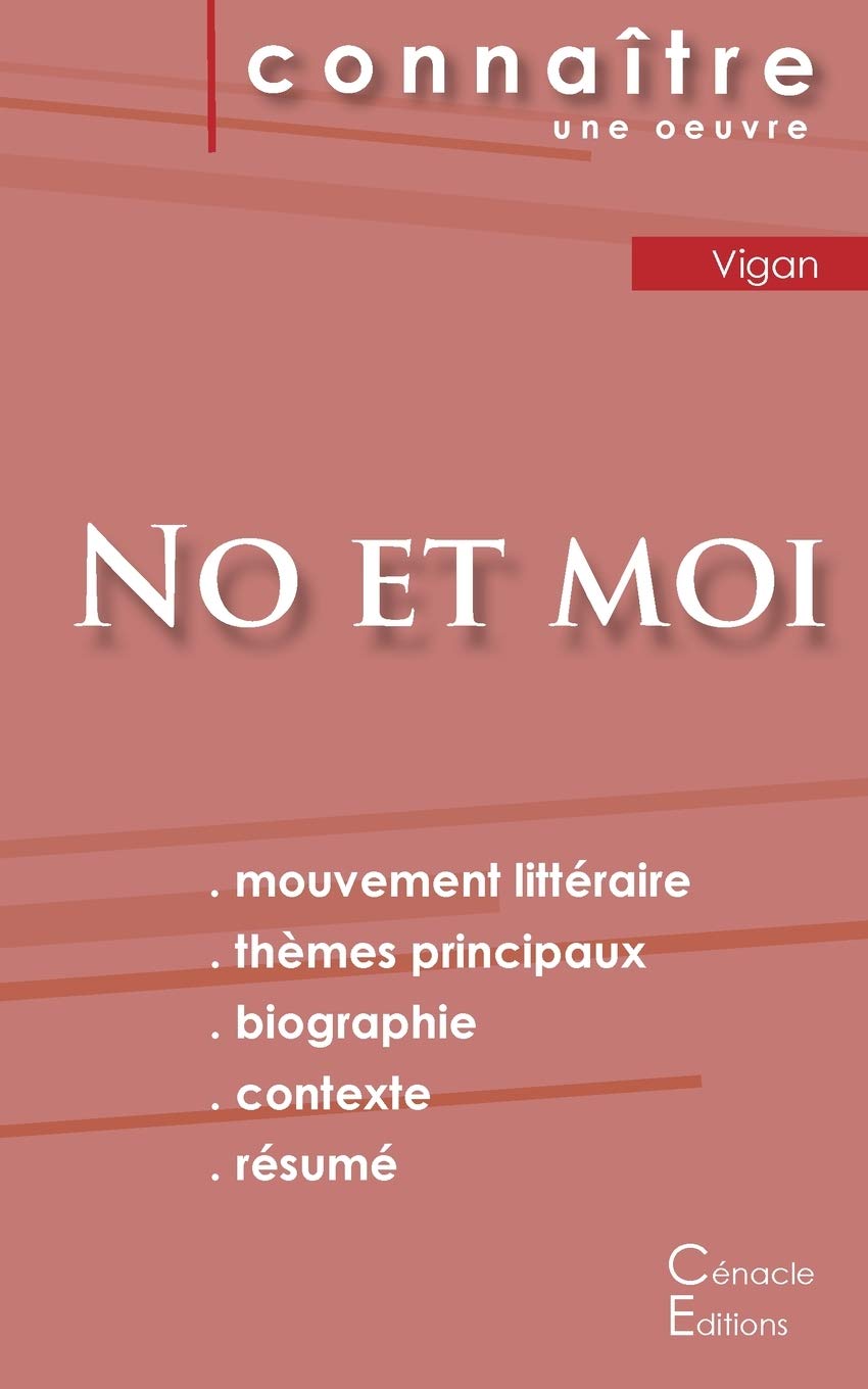 Fiche De Lecture No Et Moi De Delphine De Vigan Analyse Litteraire De Reference Et Resume Complet Delphine De Vigan Livres Amazon Fr