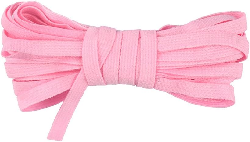 5 Yard 1/4" 6mm Skinny Elastic Knitted Spandex Band Baby Headband Hair Tie Dress DIY Sewing Trim Craft(Rose Pink)