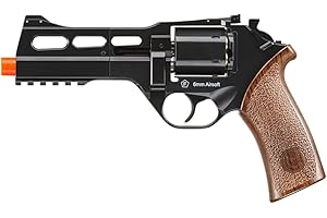 Lancer Tactical x Bo Manufacture Chiappa Rhino Revolver 330 FPS Full Metal 50DS 357 Magnum Style 6mm Airsoft Revolver - Black