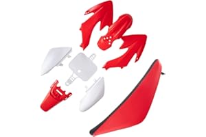 Hyssk, Thicker ABS Plastics Kit with High Elasticity Red Tall Seat for Honda CRF50F XR50R CRF XR 50 SSR Chinese 110cc 125cc Dirt Pit Bike