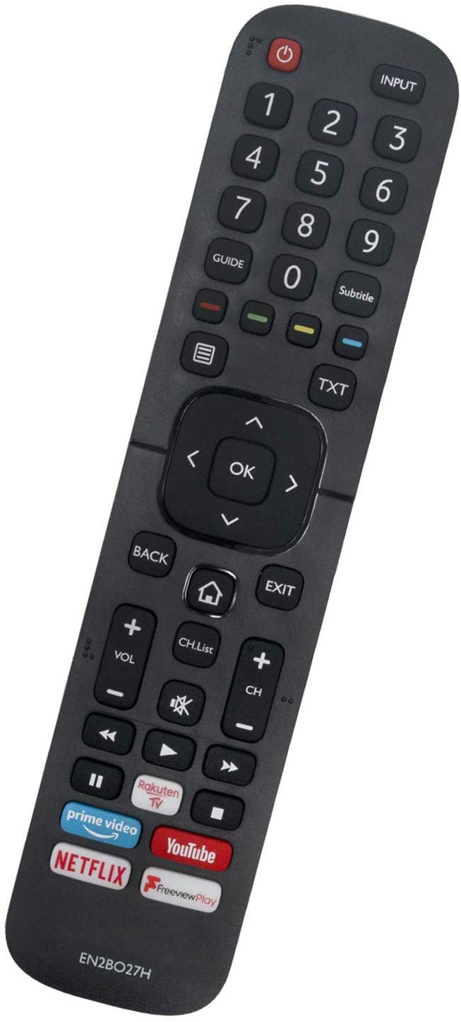 ALLIMITY EN2BO27H Remote Control Replaced for Hisense UHD 4K TV H43B7100 H50B7100 H55B7100 H65B7100 H43B7300 H50B7300 H55B7300 H65B7300 H43B7500 H50B7500 H55B7500 H65B7500 H43B7510