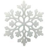 Snowflakes Glitter Christmas Ornaments 4 Inch 24