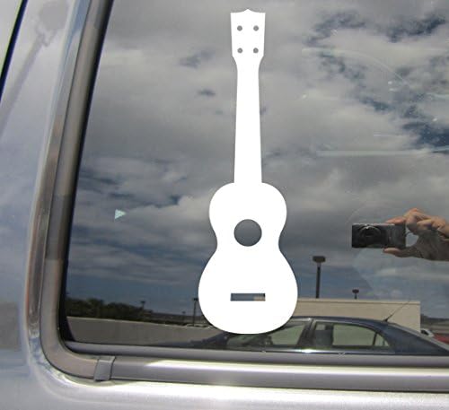 Ukulele String Instrument - Hawaii Island - Cars Trucks Moped Auto Laptop Vinyl Decal Window Wall Sticker 05036