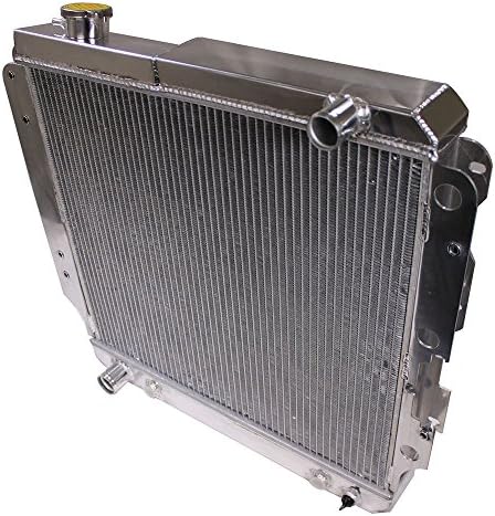 DEMOTOR 3 Row Aluminum Racing Radiator for 87-06 Jeep Wrangler YJ/TJ 2.4L-4.2L