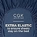 King 6 Piece Sheet Set - Cooling Sheets for Hot Sleepers - Hotel Luxury Bedding for Women, Men, Kids & Teens - Bedding with Deep Pockets & Easy Fit - Ultra Soft & Wrinkle Free - King Navy Blue Sheets