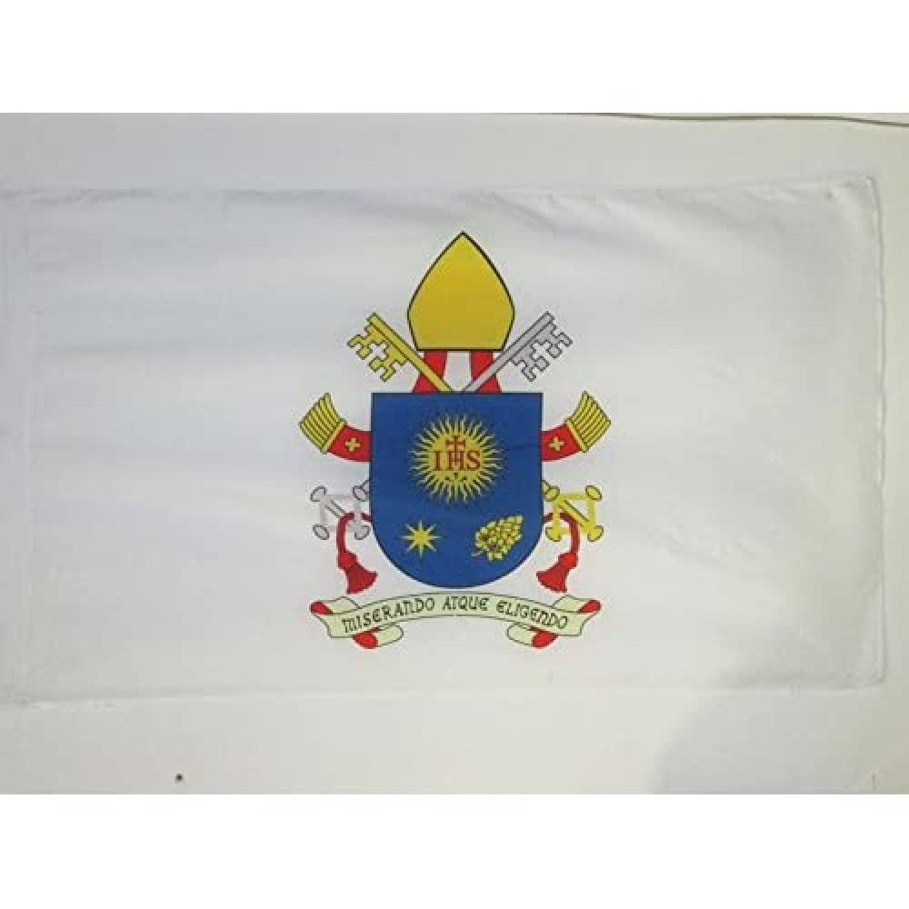 AZ FLAG - Coat of Arms of Pope Francis Flag - 3x5 Ft - vatican Banner with Sleeve - 100% Polyester - Fade Resistant - Vivid Colors - 3' x 5' Feet - 150x90 Cm