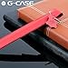 Apple Pencil Case, G-Case® [Brooklyn] Genuine Leather Case Cover Sleeve Pouch Bag Holder Drop Protection for Apple Pencil (Pencil Not Included) (Red)