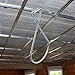 Maosifang Ceiling Hanger Hooks Ceiling Hook Clips T-bar Squeeze Hangers Clips for Home Decorations,Office,Classroom(Pack of 60)