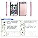 EFFUN Waterproof Case for iPhone 6s Waterproof Case for iPhone 6 Waterproof Case of 4.7 in, IP68 Waterproof Dustproof Shockproof Snowproof Case for iPhone 6s/6, Pink