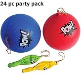 Superhero PUNCHBALLS - super hero party favors and toys (24 PC PARTY PACK)