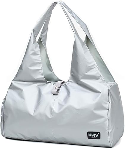 Amazon Ministar ボストンバッグ スポーツバッグ ジムバッグ レディース メンズ 2way ジム通い バッグ トラベルバッグ 2泊 旅行 シューズ収納 アウトドア ボストン バッグ バスケットボールトレーニング 银色 ボストンバッグ