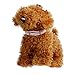 haoricu Doggy Collar, Small Dog Pet Puppy Cat Collar Rhinestone Crystal Necklace Pendent Leather Jewelry Collar for Dog (S, Pink)