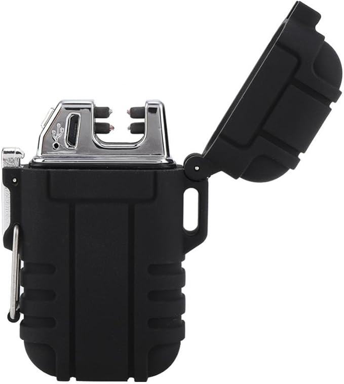 USB Rechargeable Electronic Lighter Portable Double Arc Outdoor