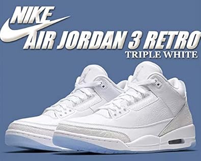 air jordan retro 3 triple white
