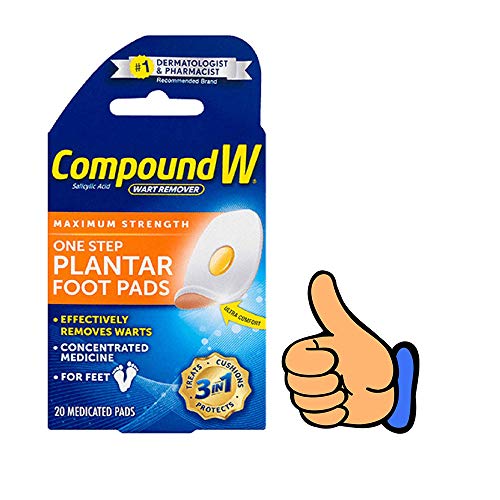 Maximum Stregth One Step Plantar Foot Pads, 20 Count (New Version)