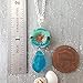 YInahawaii Handmade Bohemian glass Hawaiian Flower bead with sea glass carved leaf, a beautiful necklace with separate matching earrings in my store
