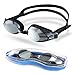Swim Goggles with 3 Interchangeable Nosepieces, Amazer Adult Swimming Goggles Clear Wide Vision Anti Fog UV Protection No Leaking Easy to Adjust Free Protection Case for Adult Men Women Youth