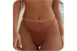 Honsny 2PCS 25-43Inch 18K Gold Plated Waist Chain Minimalist Pearl Belly Body Chain Gold Layered Sexy Bikini Body Chains Waist Jewelry for Women