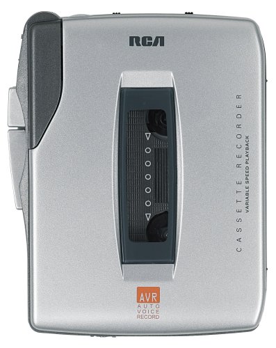 RCA-RP3536-Handheld-Cassette-Recorder-5-Button-Silver