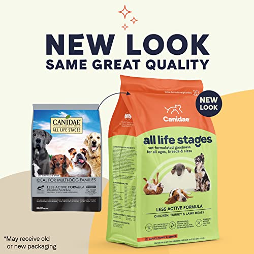 Canidae All Life Stages Premium Dry Dog Food for Less Active Dogs, All