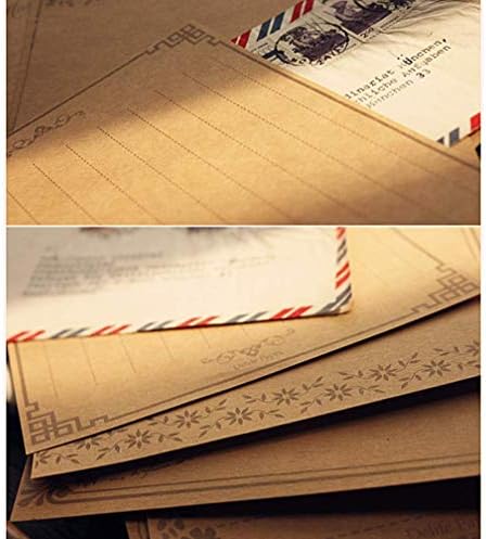 レターセット 80枚 お礼状 便箋 アンティーク レターセット おしゃれ かわいい 結婚 メッセージカード 手紙 シンプル レトロ 美しい B07k3td6z4 5円 大人気 New Arrival 最安値挑戦 年中無休 高品質 通販