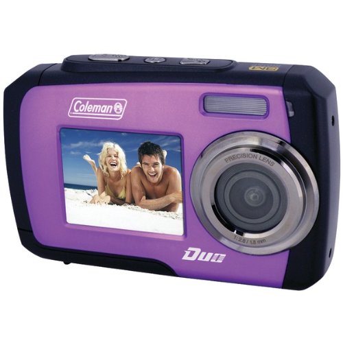 COLEMAN 2V7WP-P 14.0-Megapixel Duo Waterproof Dual Screen Digital Camera (Purple) COLEMAN 2V7WP-P 14.0-Megapixel Duo Waterproof Dual Screen Digital Camera (Purple)