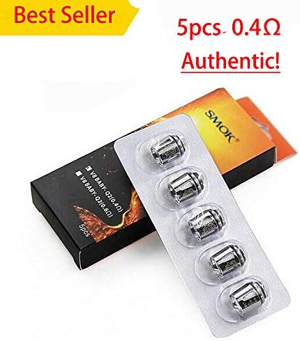 5pcs BABŸ Q2 0.4 Cǒils For Smǒk ŦḞV8 BABŸ / BIG BABŸ TAṄK ȘticḰ V8 Ŧ-Priv ProColŏr Aliȇn KIŦ