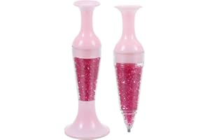 WsjiaboFux Pink 5D Diamond Pen for Painting Pen, Flower Pot Shaped Comfort Grip Standable Ergonomic Point Drill Pen for Painting and Nail Art，Diamond Pen for Painting Kits and Accessories