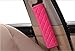 U&M 2pcs Seat Belt Covers, Soft Velvet Feel Car Belt Protector Shoulder Seatbelt Pad for Adults Youth Kids - Car, Truck, SUV, Airplane,Carmera Backpack Straps - by (Pink)