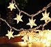 Greensen Battery Operated String Lights 40 LED Star Shaped Tent Light 19.7 ft Fairy Light for Indoor Decoration