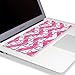 Kuzy Compatible with MacBook Keyboard Cover for Older Version MacBook Pro 13 15 17 inch and MacBook Air 13 inch, iMac Wireless Keyboard, Silicone Skin Key Board Protector, Chevron Pink
