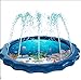 Happy Luna Sprinkler Mat for Kids - Inflatable Pool for Outdoor Games, Wading and Learning - Kiddie Splash Pad Toys for Play and Fun Activity - Best Birthday Gifts for Baby and Toddler Girls and Boys