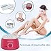 Hair Removal Electric Hot Wax Warmer Waxing Kit Wax Melts Machine With 3 Packs of Different Flavors 3.5 oz Hard Wax Beans (Pink)