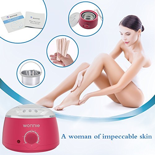 image for WONNIE Hair Removal Electric Hot Wax Warmer Waxing Kit Wax Melts Machi