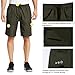 Baleaf Men's 3D Padded Mountain Bike Cycling Baggy Shorts - Removable Mesh Linner Underwear Army Green Size M