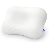 HUADER Cervical Neck Pillow for Neck Pain Relief &amp; Side Sleepers | Ergonomic Cooling Memory Foam Pillow for Neck Support,Hypoallergenic,CertiPUR-US&amp;OEKO-TEX.For Hot Sleepers Who Toss and Turn