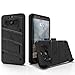 ZIZO Bolt Series HTC Bolt with [Screen Protector] Kickstand [Military Grade Drop Tested] Holster Belt Clip (Black/Black)