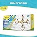 RYG Wooden Ring Toss Game Set, Durable Wood Base, 5 Wood Pegs, 5 Rope Rings, Portable Indoor and Outdoor Family Quoits Games, for Kids & Adults