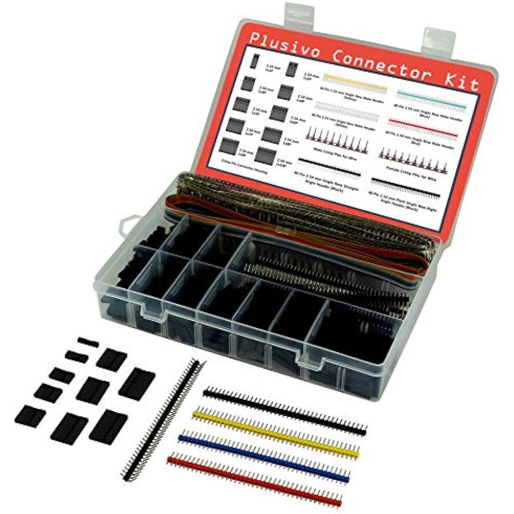 Dupont Connector Kit 1004 Pcs Crimp Wire Connectors Ribbon Cable A