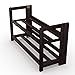 Stony Edge 2 Tier Stackable Wooden Shoe Rack for Closet, Compact Shoe Organizer for Entryway and Hallway, Small & Foldable, No assembly Shoe Shelves