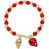 72ore Strawberry Bracelet Strawberry Dress Jewelry for Women Cute Strawberrys Accessories