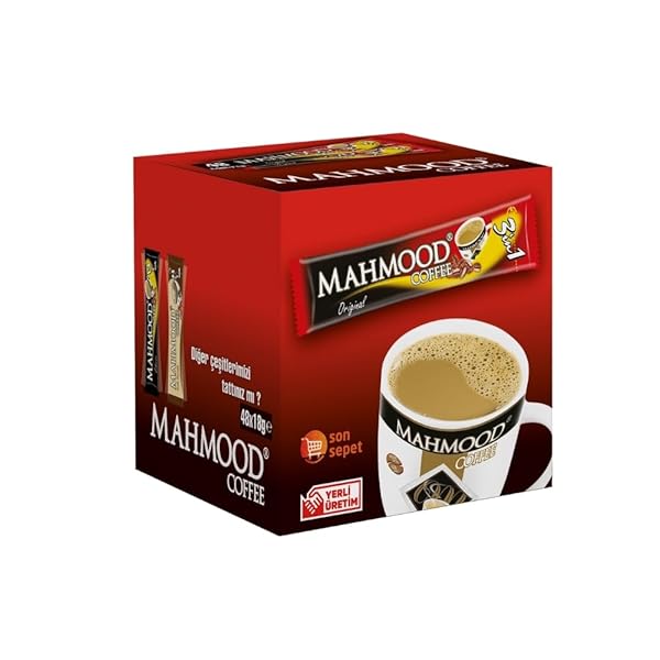 MAHMOOD 3 IN 1 COFFEE – INSTANT COFFEE WITH MILK AND SUGAR – DELICIOUS, EASY-TO-MAKE INSTANT COFFEE PACKETS
