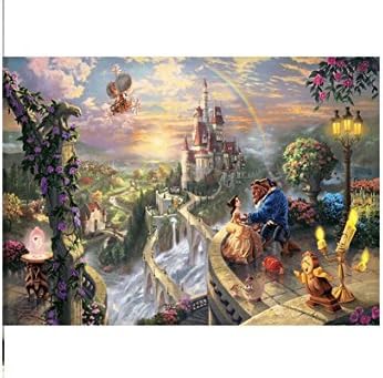DIY 5D Diamond Painting by Number Kits, Full Drill Crystal Rhinestone Diamond Embroidery Paintings Pictures Arts Craft for Home Wall Decor，Anime Castle (12X12 inch/30X30 cm)