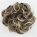 CAISHA Messy Scrunchie Bun Voluminous Wavy Hairpiece Heat-resistant Synthetic Fibres Light Brown Light Blonde Mix G38A