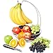 Fruit Basket with Banana Hanger & Citrus Fruit Peeler– Discover this Amazing Fruit Bowl Bundle- Improve Your Fresh Fruit Storage Now- Elegant Chrome Finish!