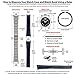 25MM RUBBER WATCH STRAP BAND FOR HUBLOT FUSION TITANIUM H BIG BANG 44-45MM BLACK