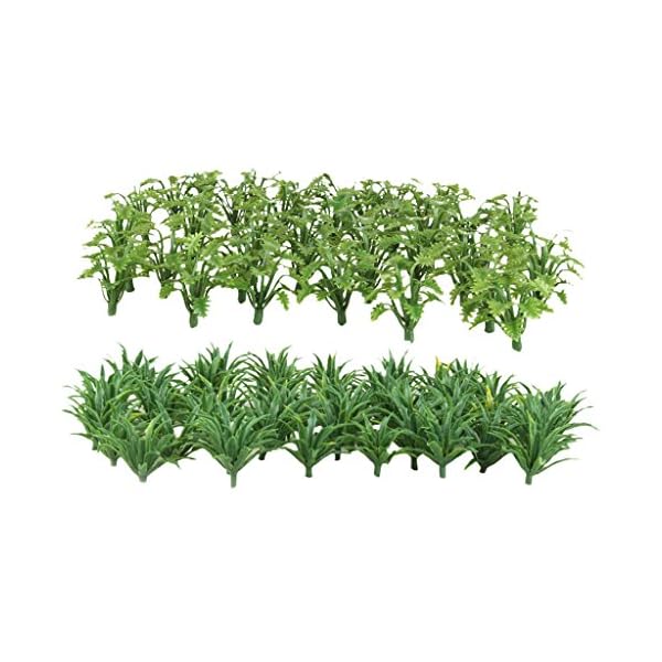 sharprepublic 100pcs Grüne Modell Bodenabdeckung Pflanzen Architektur Zug Diorama – Bild 4