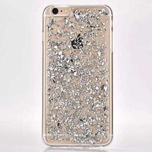 Surprise Panda iPhone 6/6S Plus Case, Soft Bling Glitter Sparkle Hybrid Bumper Case(silver)